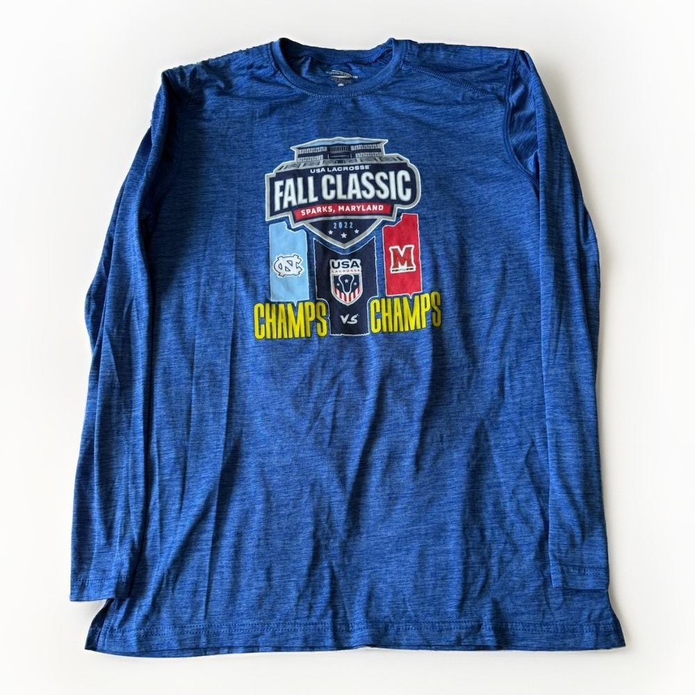 USA Lacrosse fall classic‎ Maryland lacrosse & UNC Long Sleeve Athletic Shirt